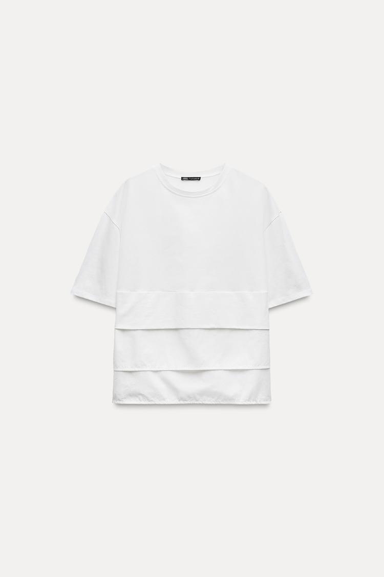 T-SHIRT WITH PLEATS