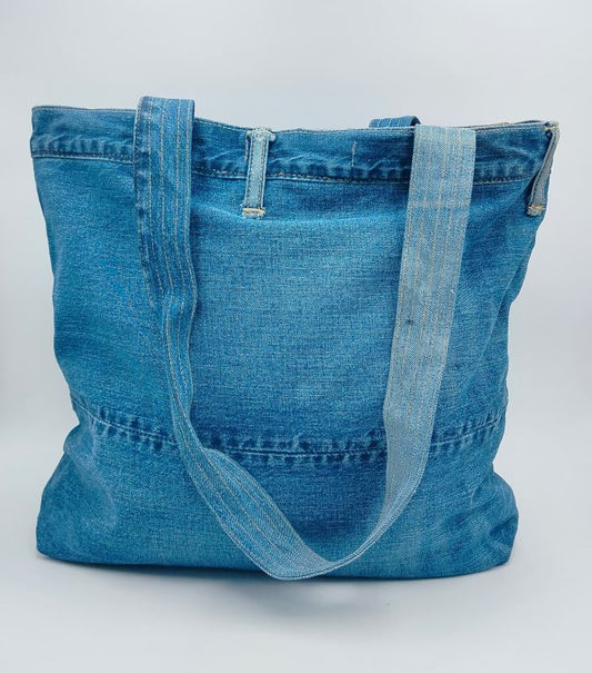 Reversible Denim Tote Bag