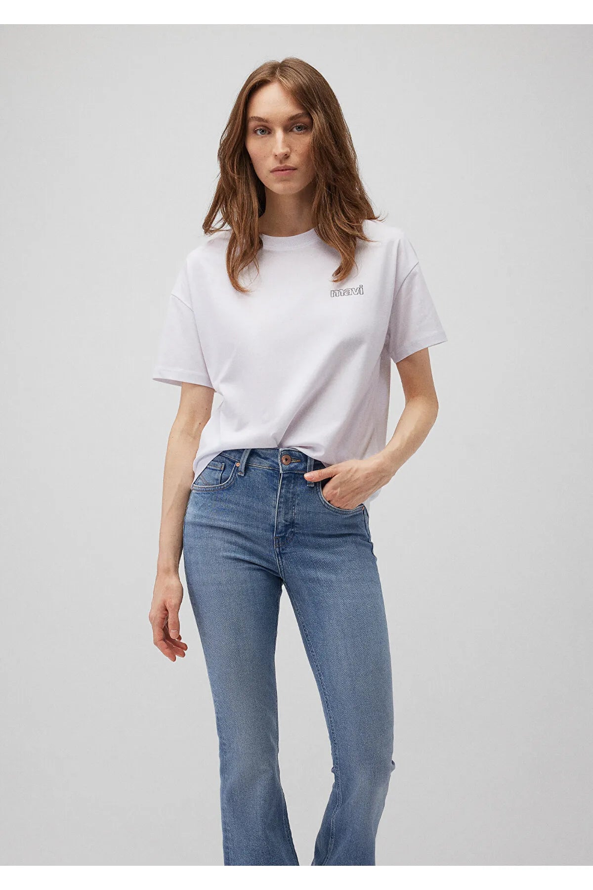 Logo Printed White T-Shirt