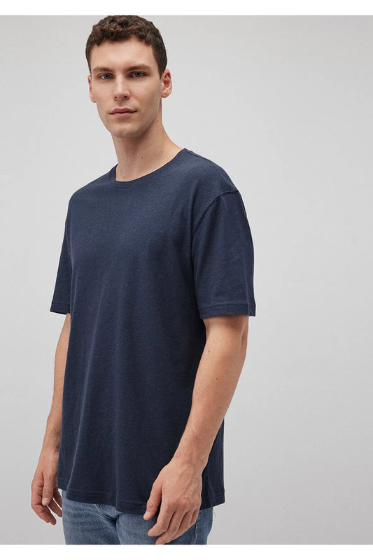 Navy Blue Basic T-Shirt Loose Fit / Loose Comfortable Cut