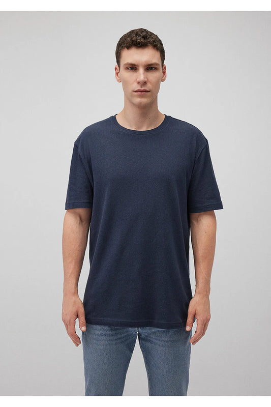 Navy Blue Basic T-Shirt Loose Fit / Loose Comfortable Cut