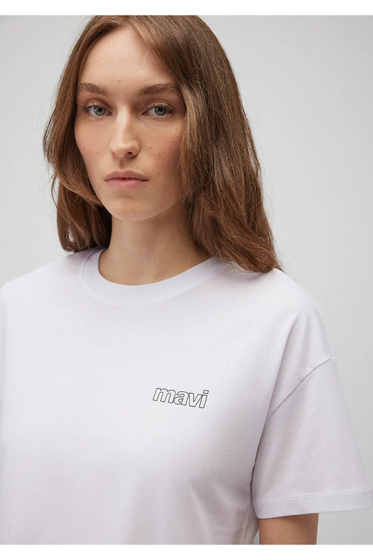 Logo Printed White T-Shirt