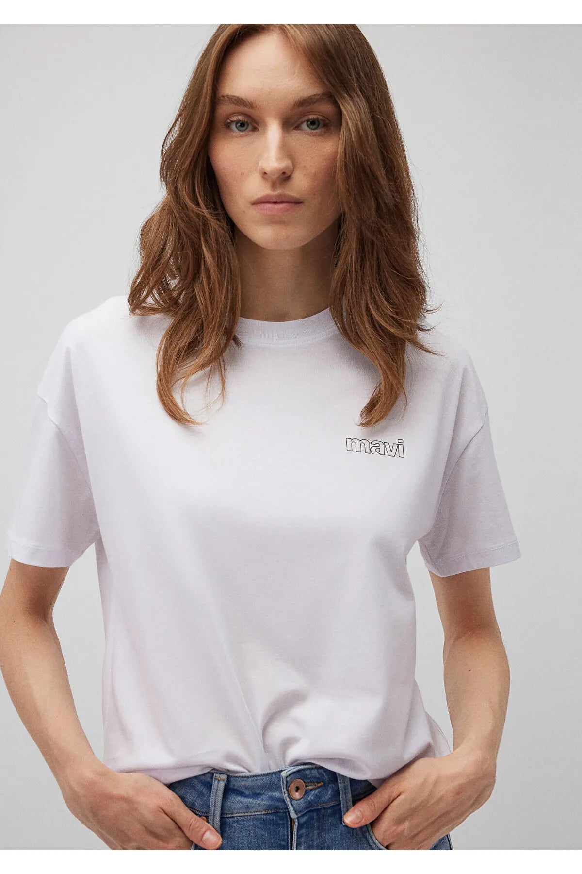 Logo Printed White T-Shirt