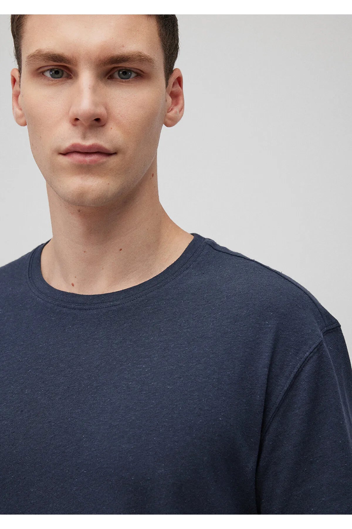 Navy Blue Basic T-Shirt Loose Fit / Loose Comfortable Cut