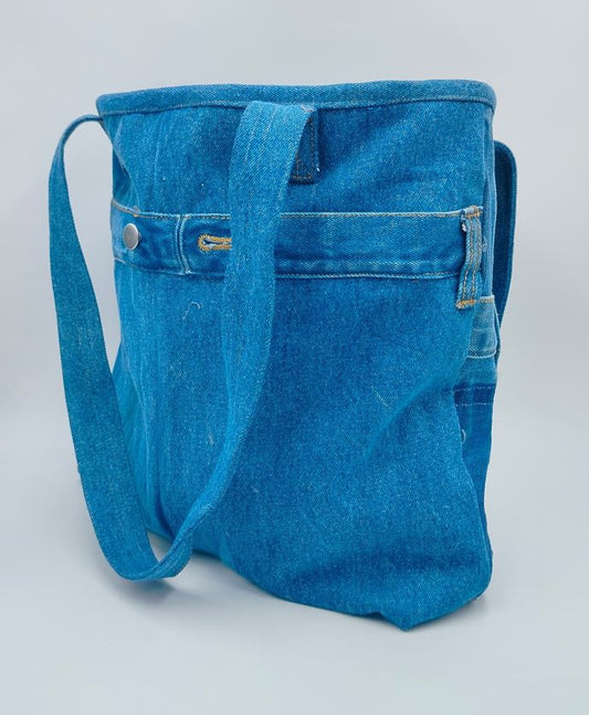 Reversible Denim Tote Bag