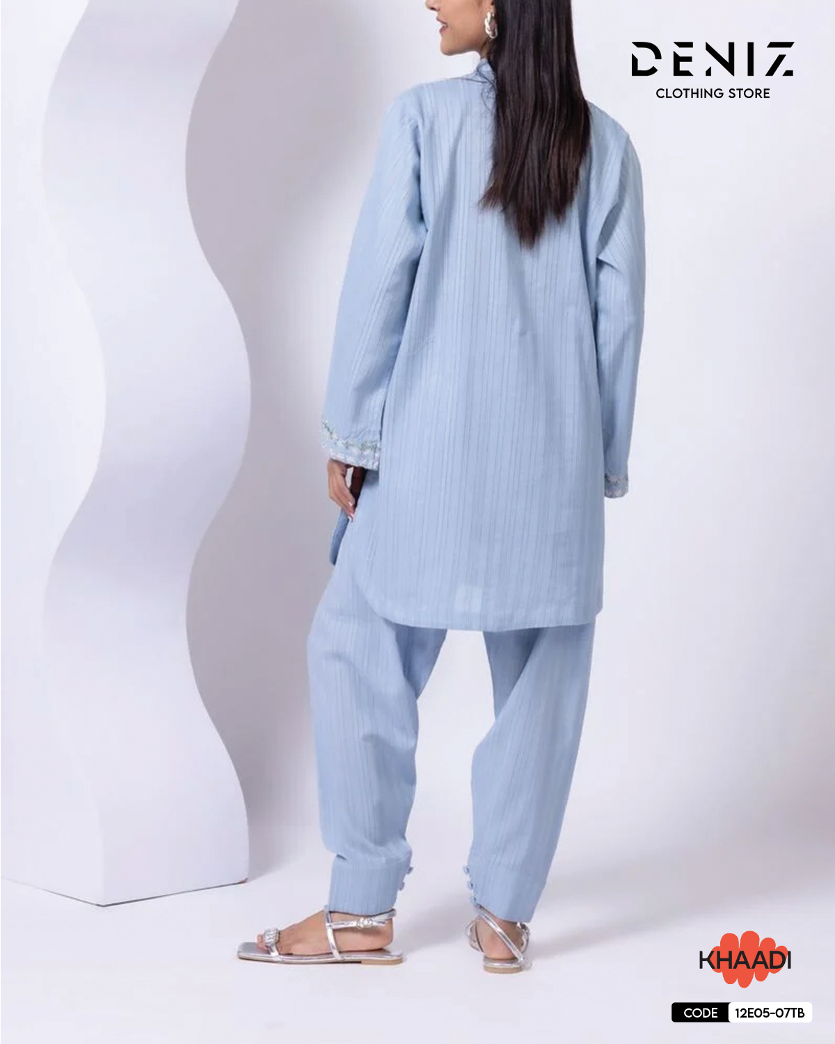 Embroidered | Leno Kurta