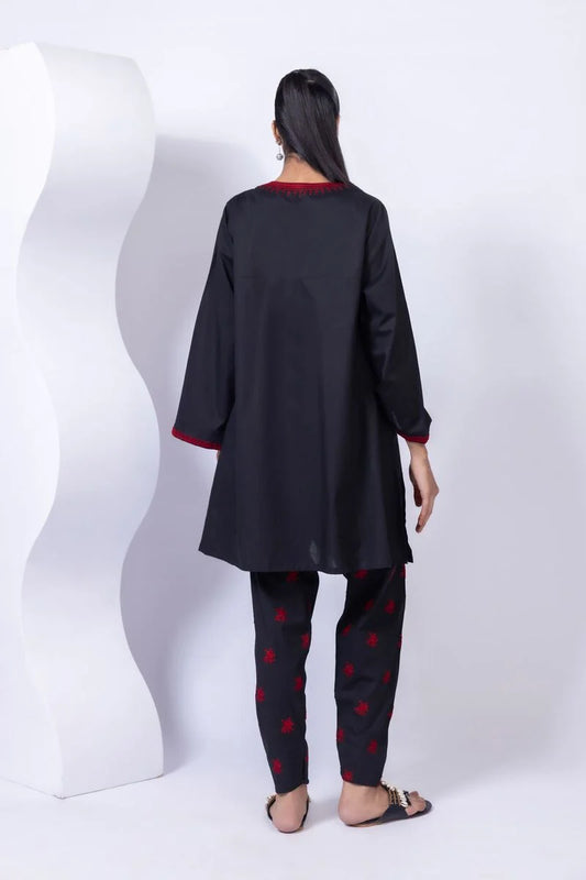 Embroidered | Crosshatch Poplin Kurta