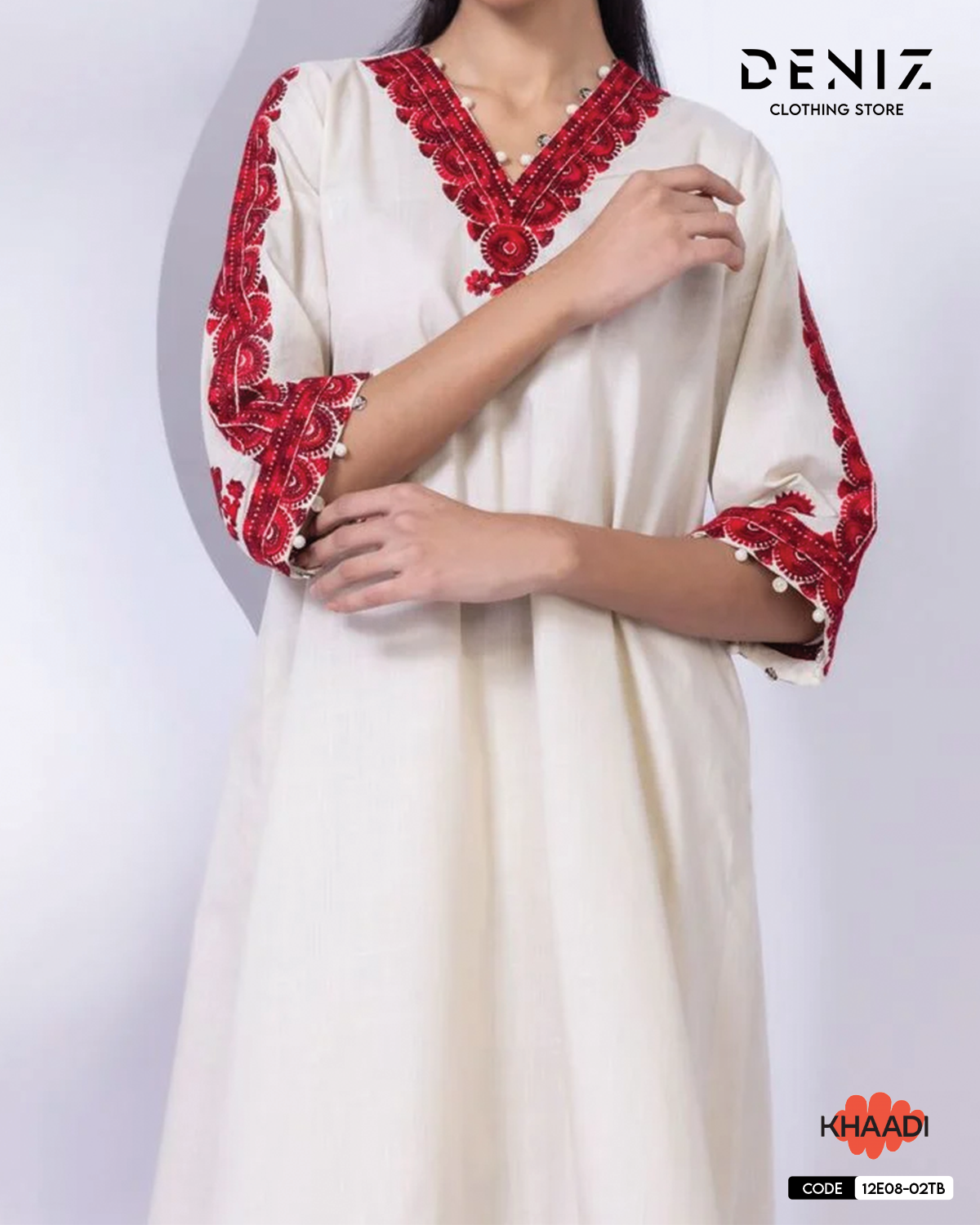 Embroidered | Crosshatch Poplin Kurta