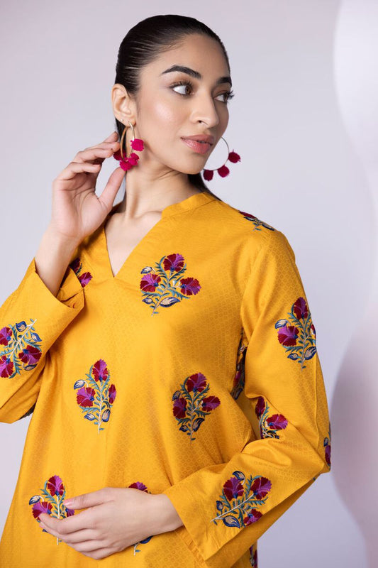 Embroidered | Dobby Kurta