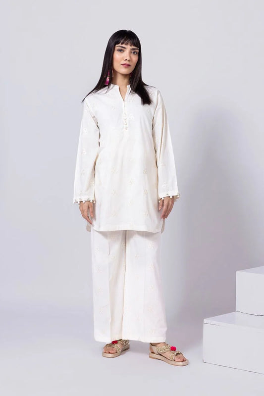 Embroidered | Crosshatch Poplin Kurta