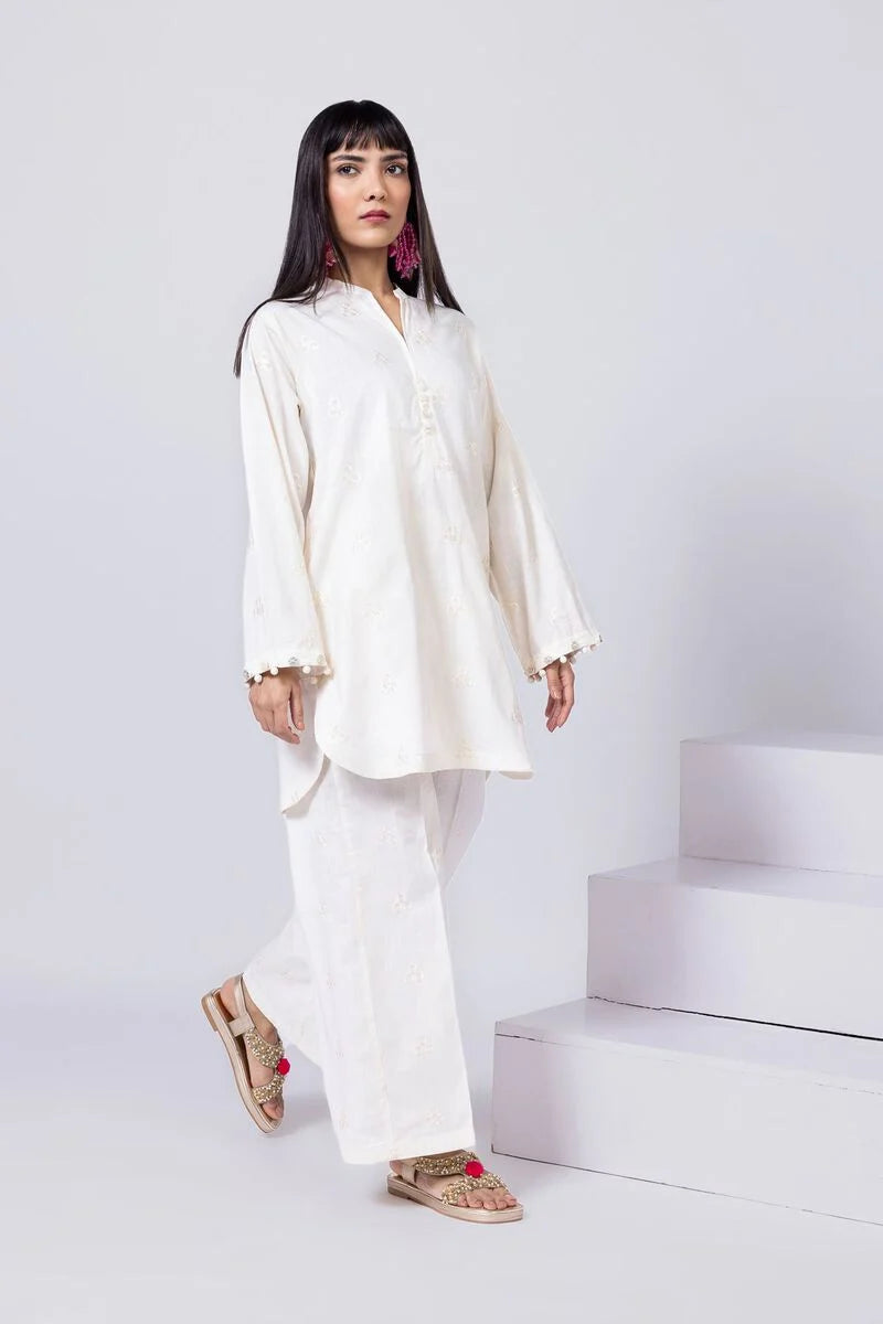 Embroidered | Crosshatch Poplin Kurta