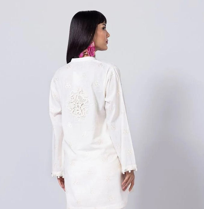 Embroidered | Crosshatch Poplin Kurta