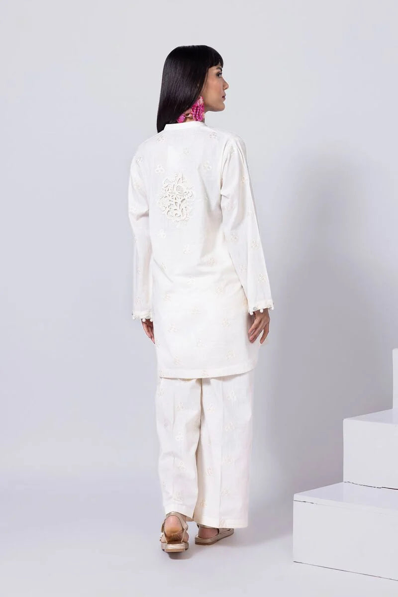 Embroidered | Crosshatch Poplin Kurta