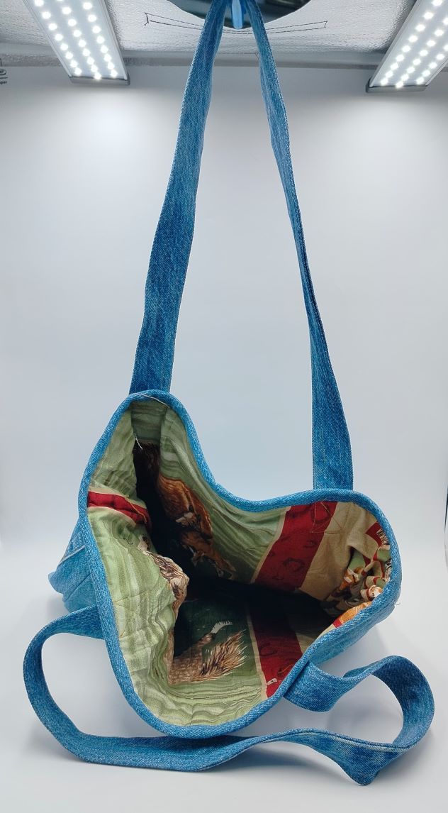 Denim Bag Light Wash Version with Reversible Option