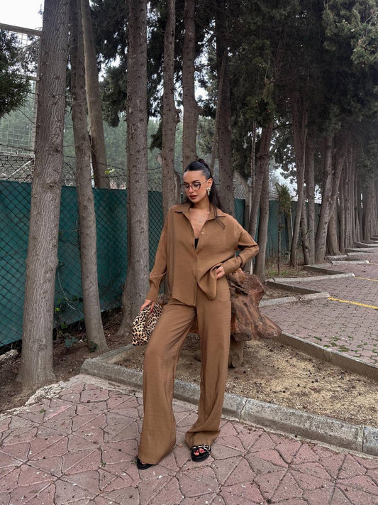 Women’s Summer Co-ord Set - Mocha