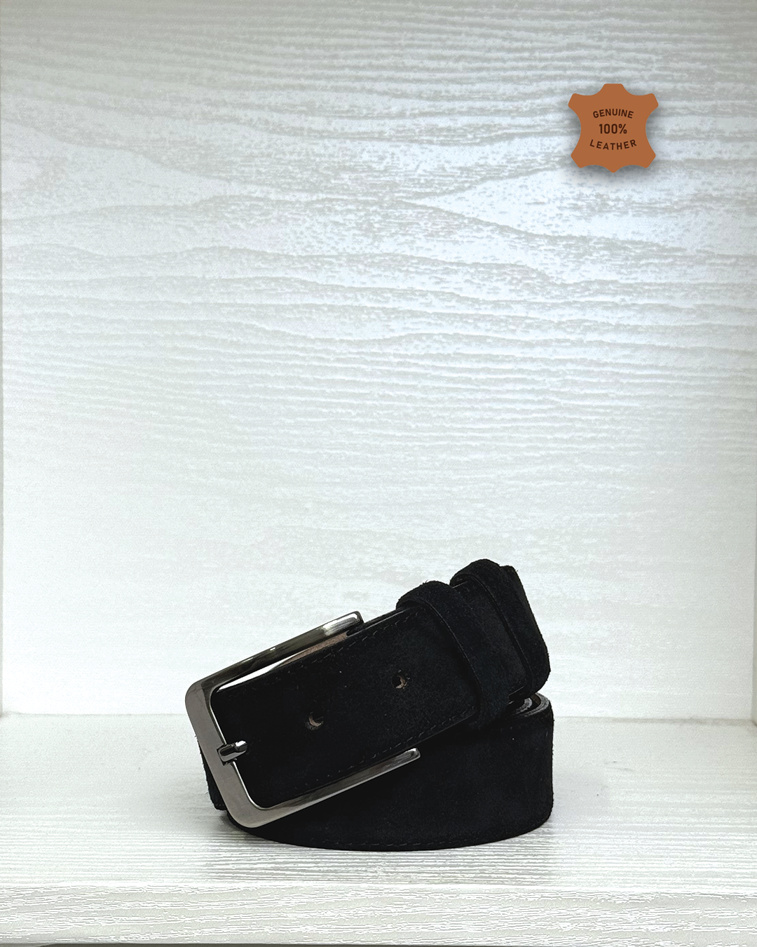 Leather Belt - Black K102-4CM