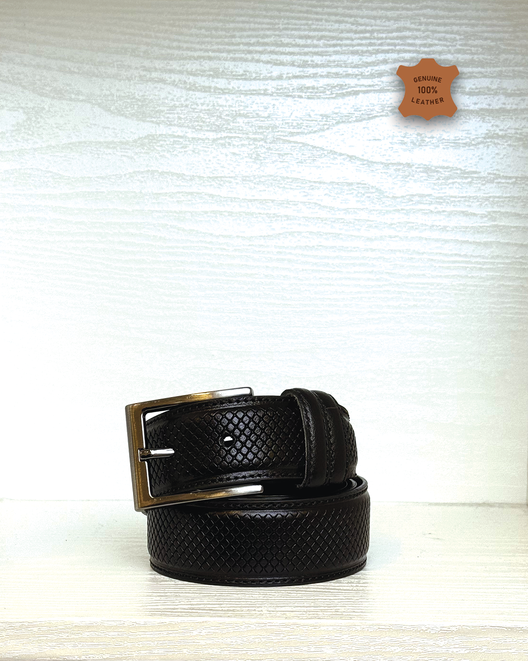 Leather Belt - Black K40-3.5CM