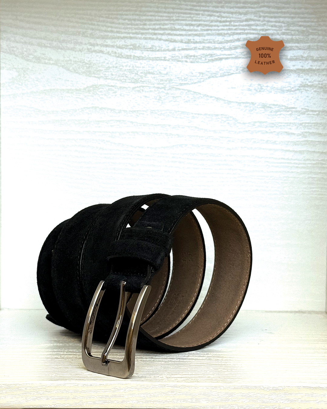 Leather Belt - Black K102-4CM