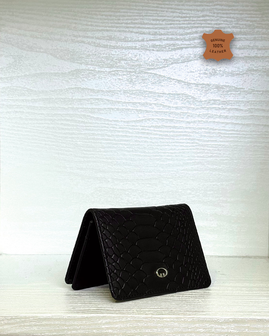 Card Holder Texas Printed Leather - Black #001