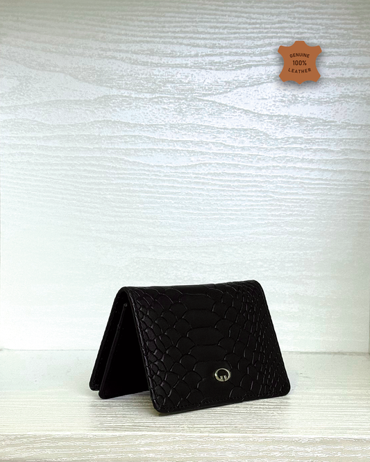 Card Holder Texas Printed Leather - Black #001
