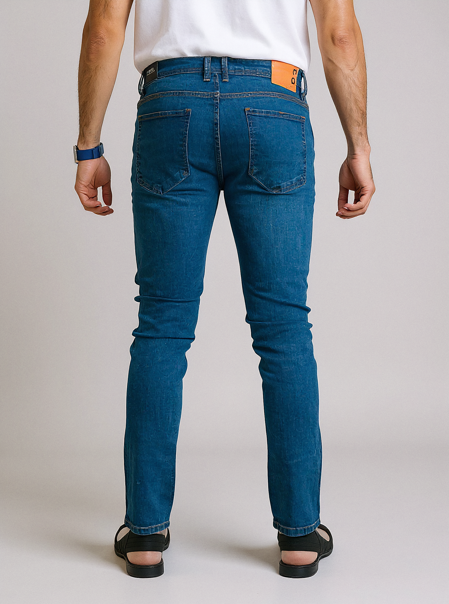 CLN Men’s Skinny Slim Fit Blue Jeans