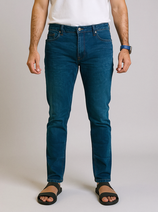 DP Menβs Slim Fit Dark Blue Jeans