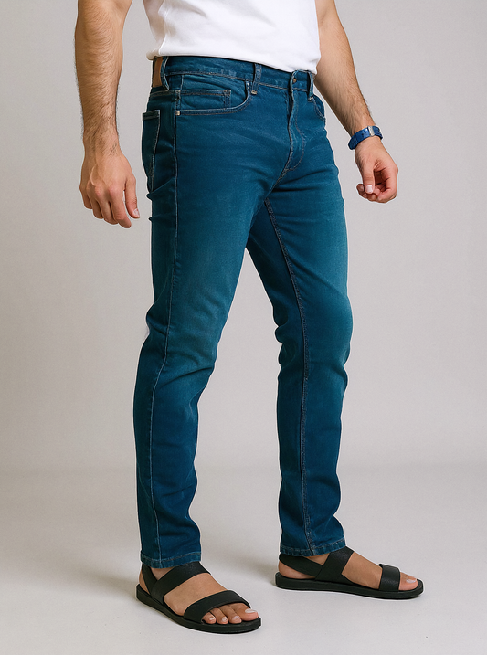 DP Menβs Slim Fit Dark Blue Jeans