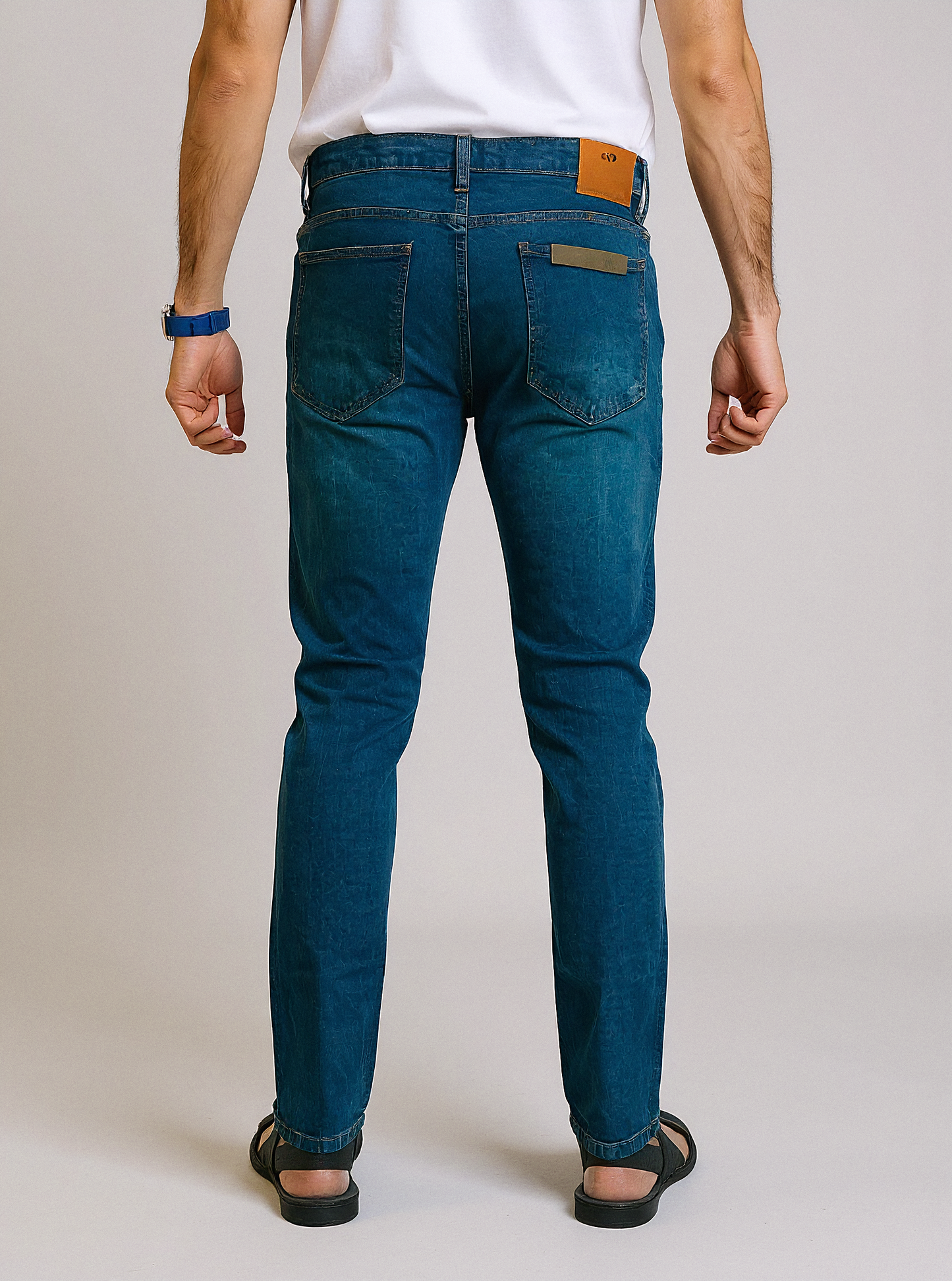 DP Men’s Slim Fit Dark Blue Jeans