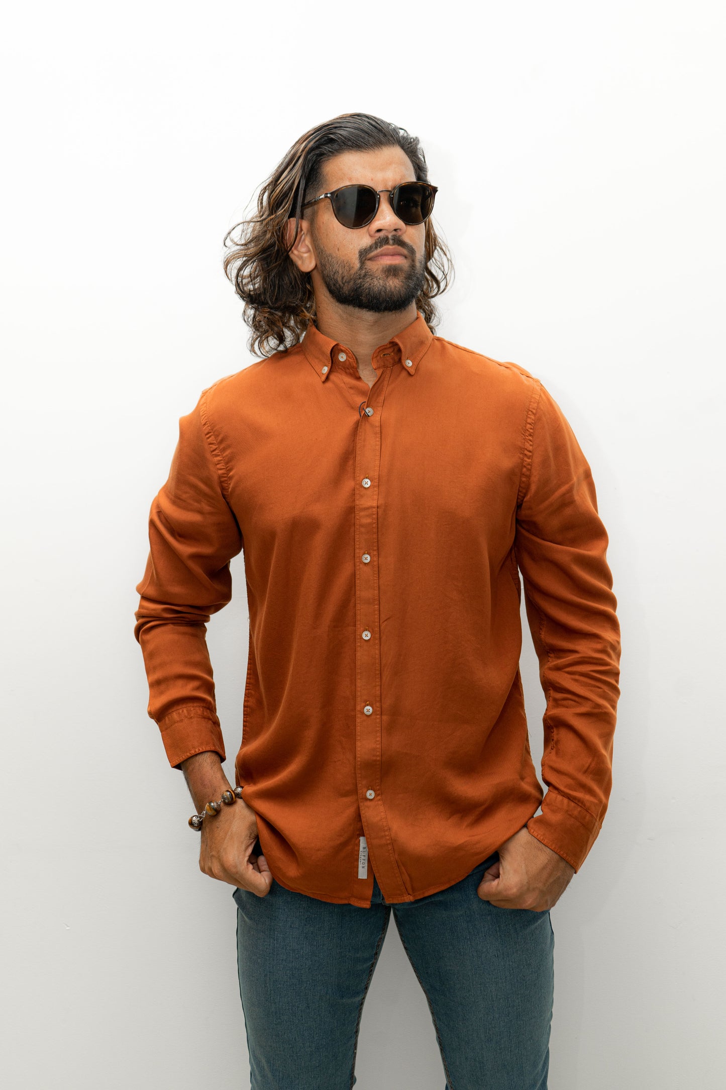 Twill Shirt - Cosmic Orange