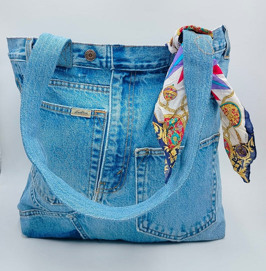Reversible Denim Tote Bag Signature Series