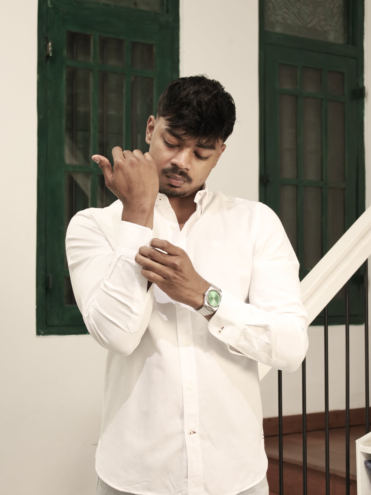 Classic Oxford Cotton Shirt - White