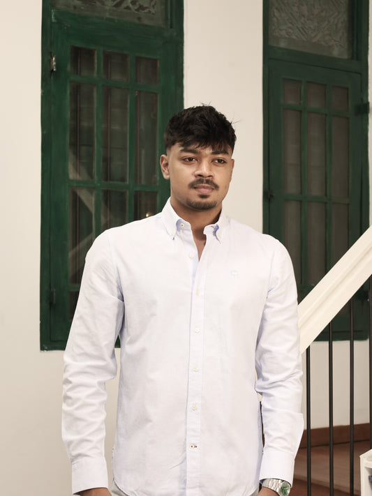 Classic Oxford Cotton Shirt - Blue
