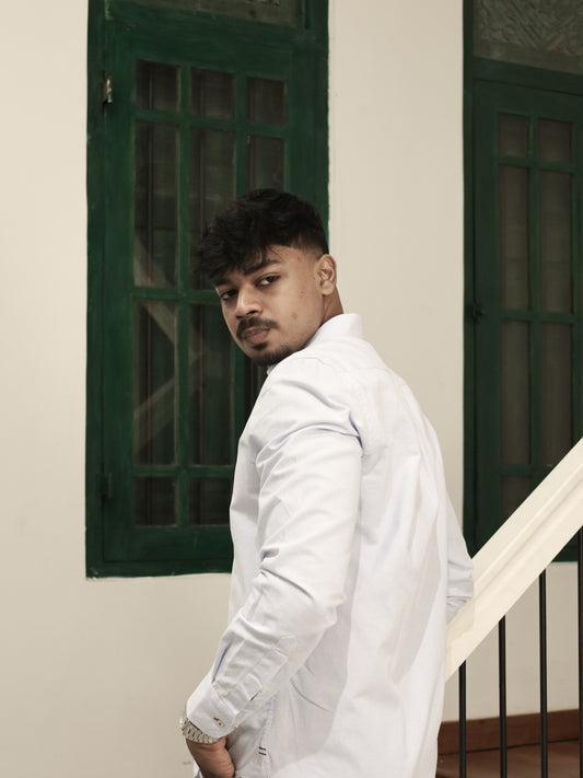 Classic Oxford Cotton Shirt - Blue