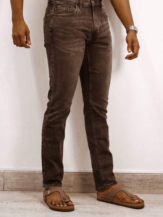 Men’s Slim Fit Washed Black Jeans