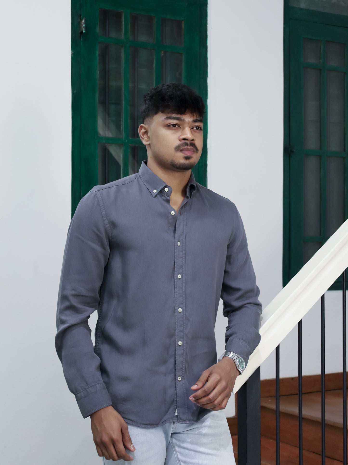Twill Shirt -Anthracite