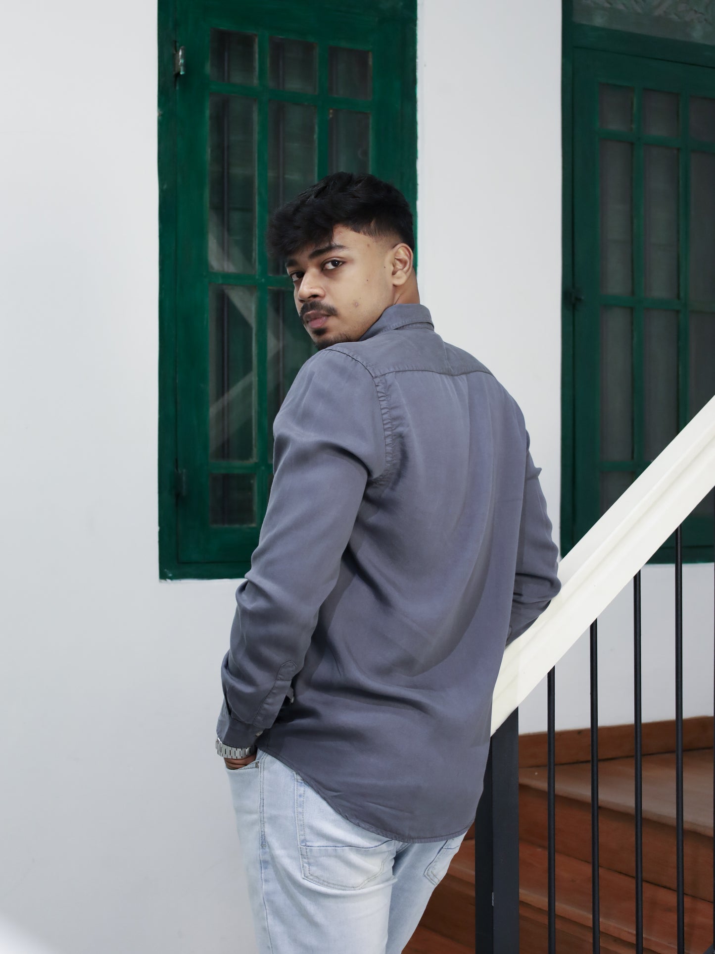 Twill Shirt -Anthracite