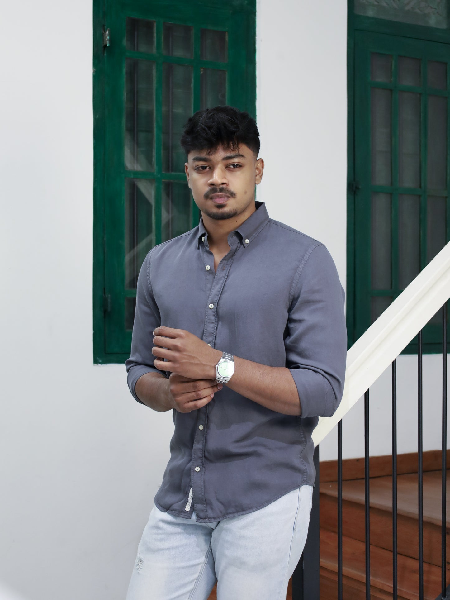 Twill Shirt -Anthracite