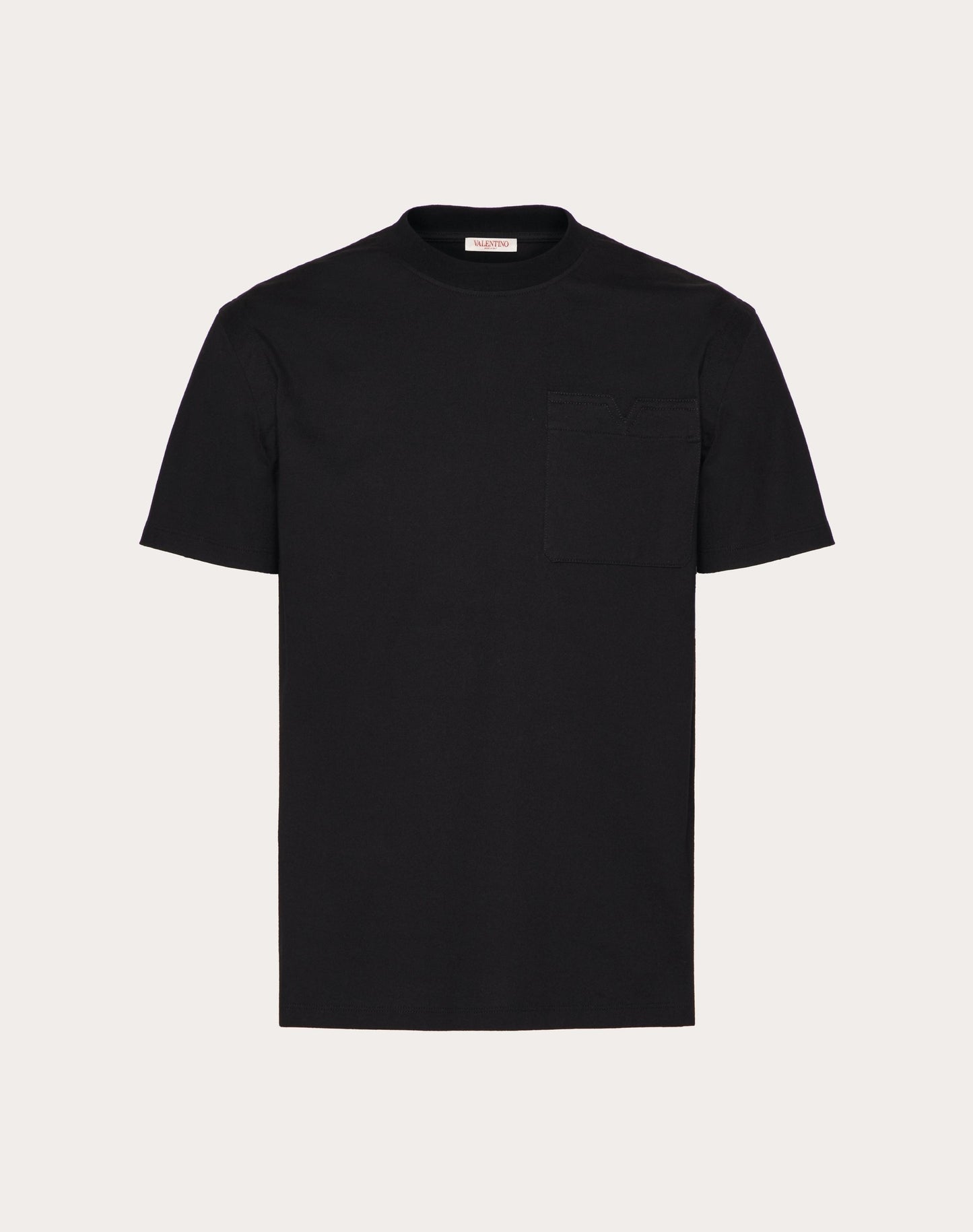Pocket Cotton T-Shirt Black