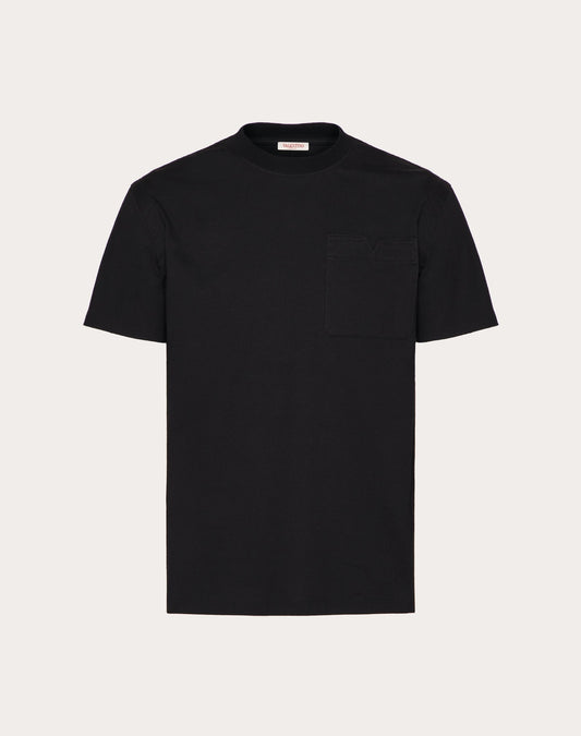Pocket Cotton T-Shirt Black