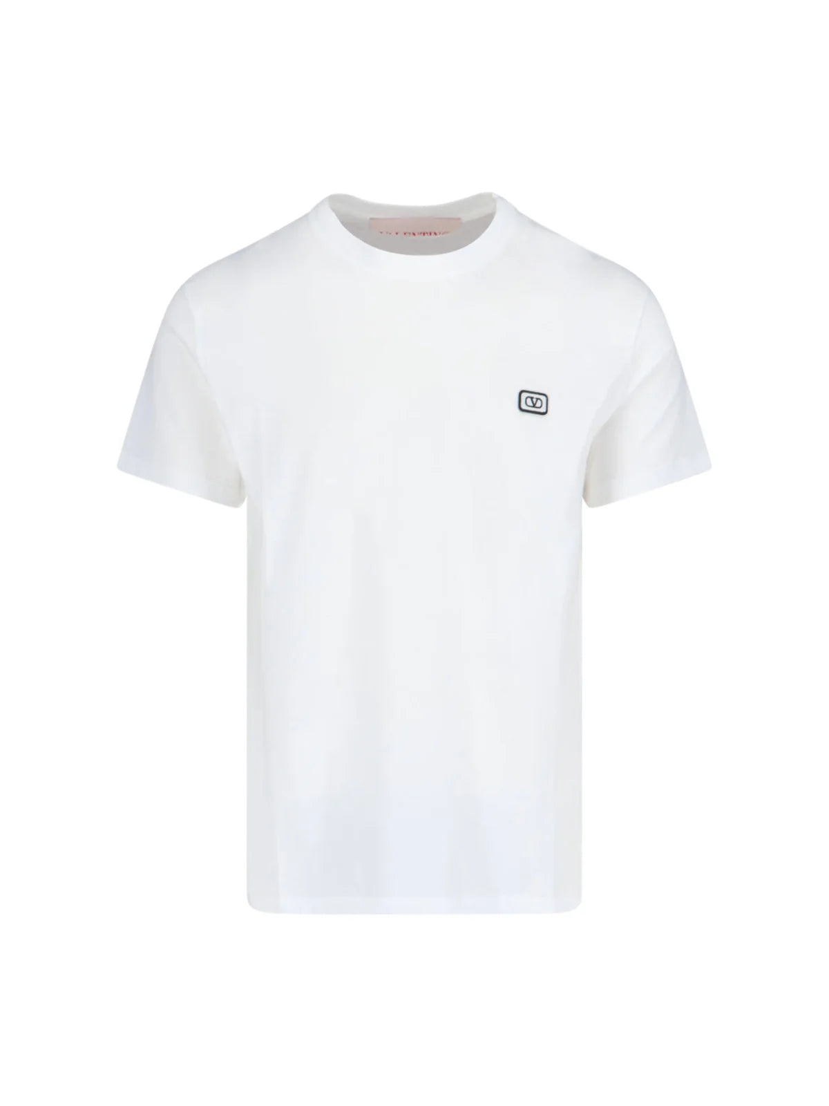 Logo Embroidery Cotton T-Shirt White