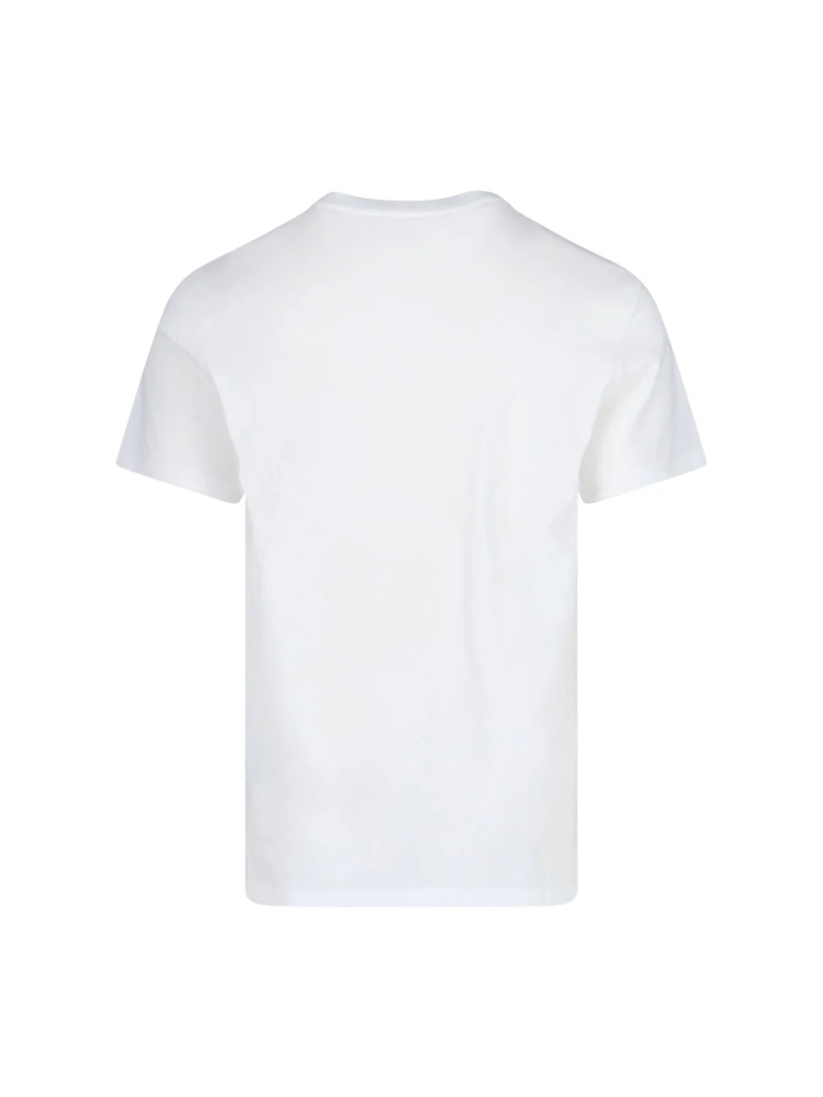 Logo Embroidery Cotton T-Shirt White