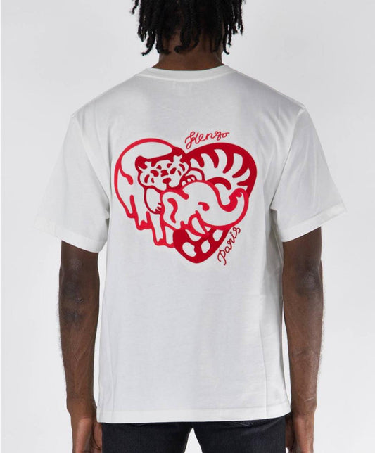 HEART' OVERSIZED EMBROIDERED T-SHIRT