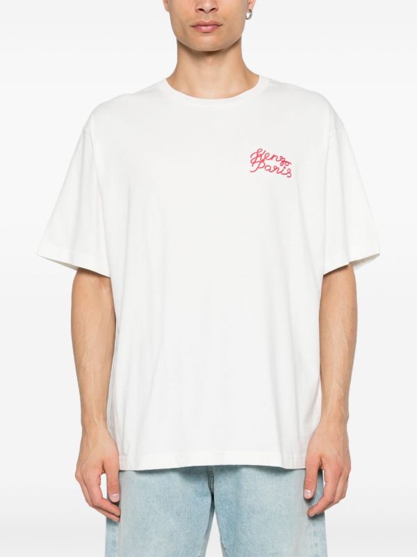 HEART' OVERSIZED EMBROIDERED T-SHIRT