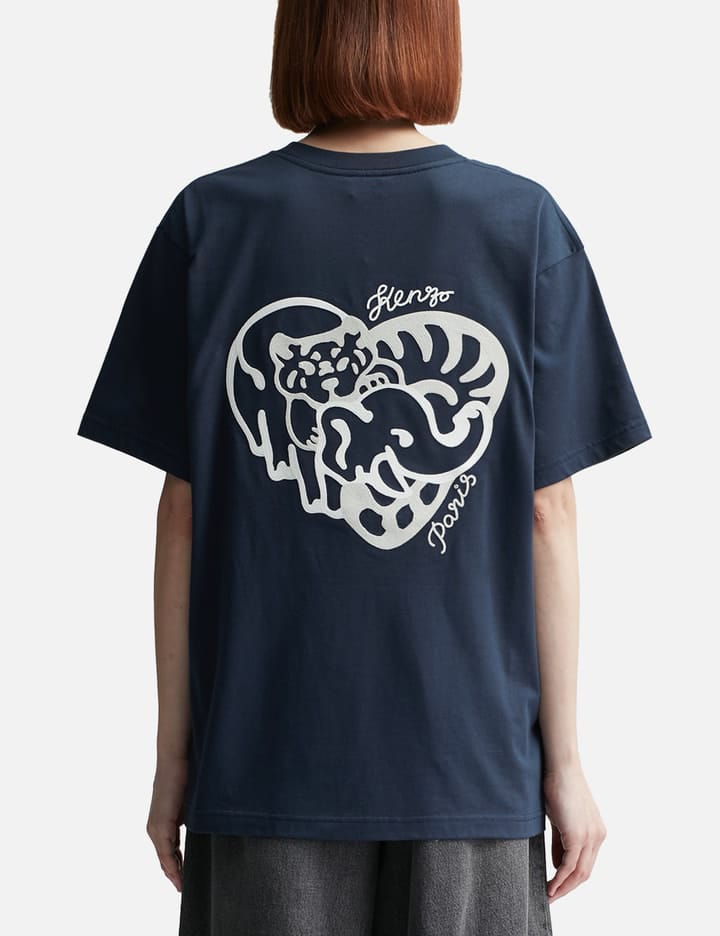 HEART' OVERSIZED EMBROIDERED T-SHIRT