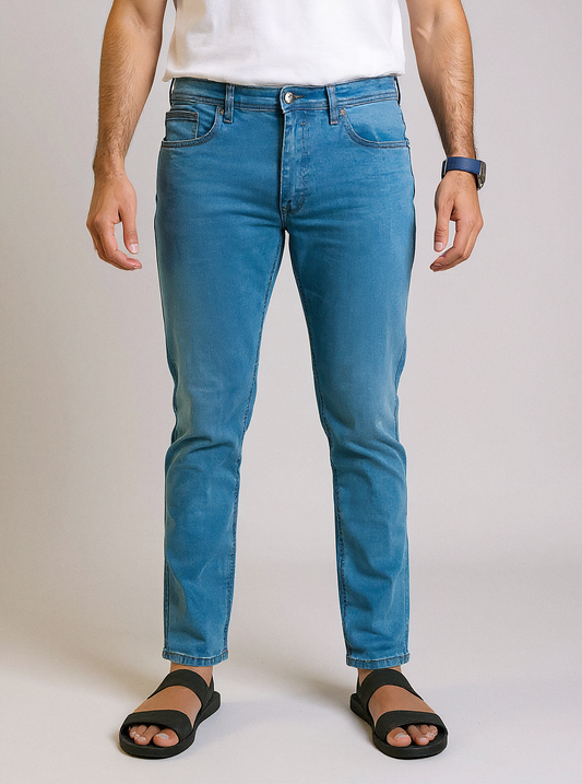 ZR Men’s Slim Fit Mid Blue Jeans