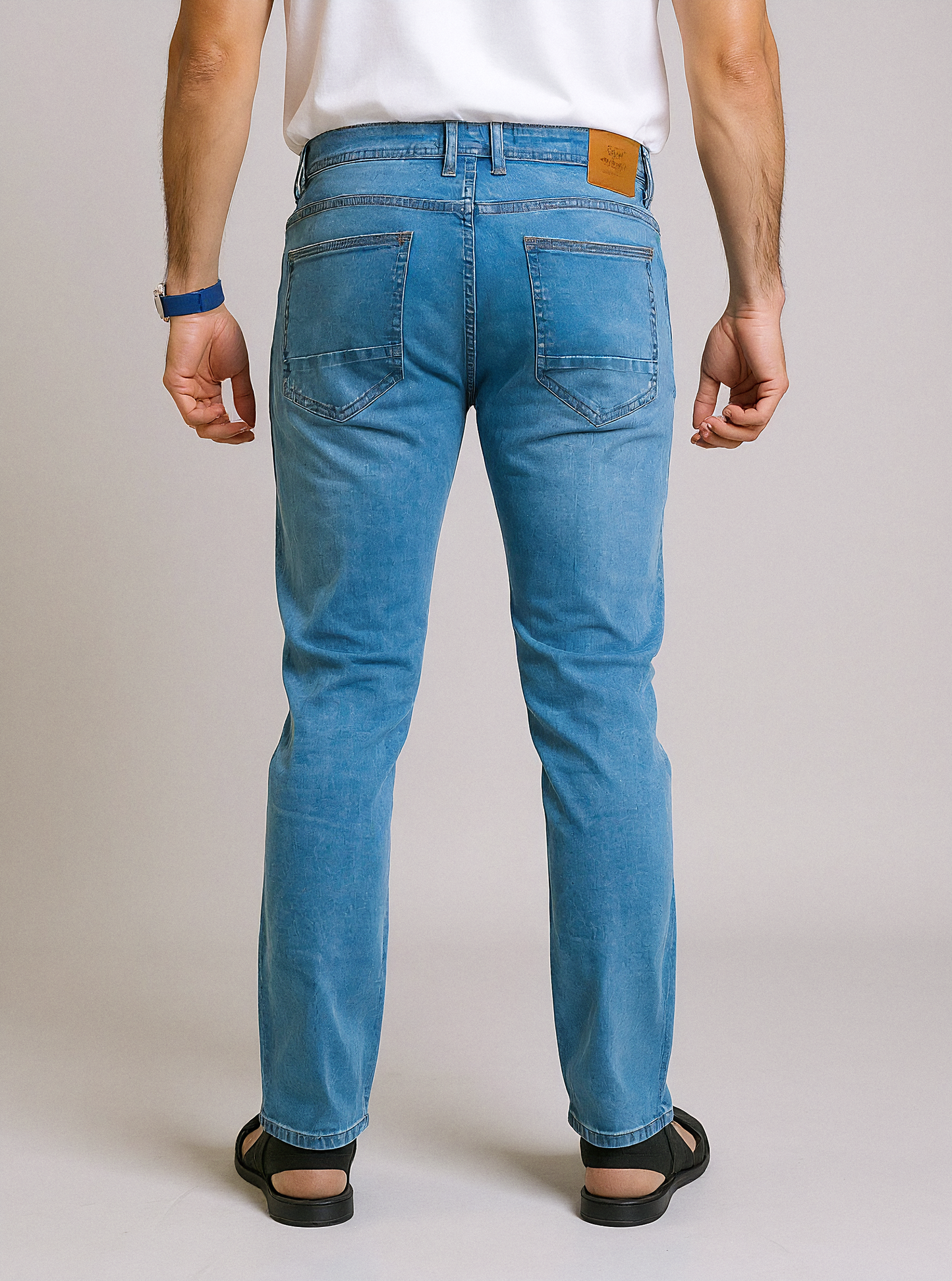 ZR Men’s Slim Fit Mid Blue Jeans