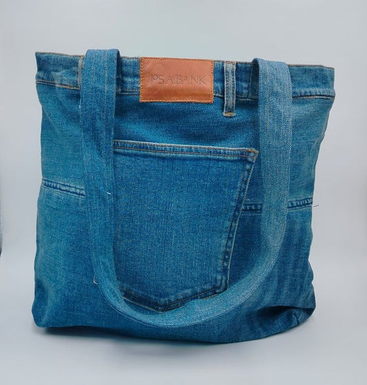 Reversible Denim Tote Bag