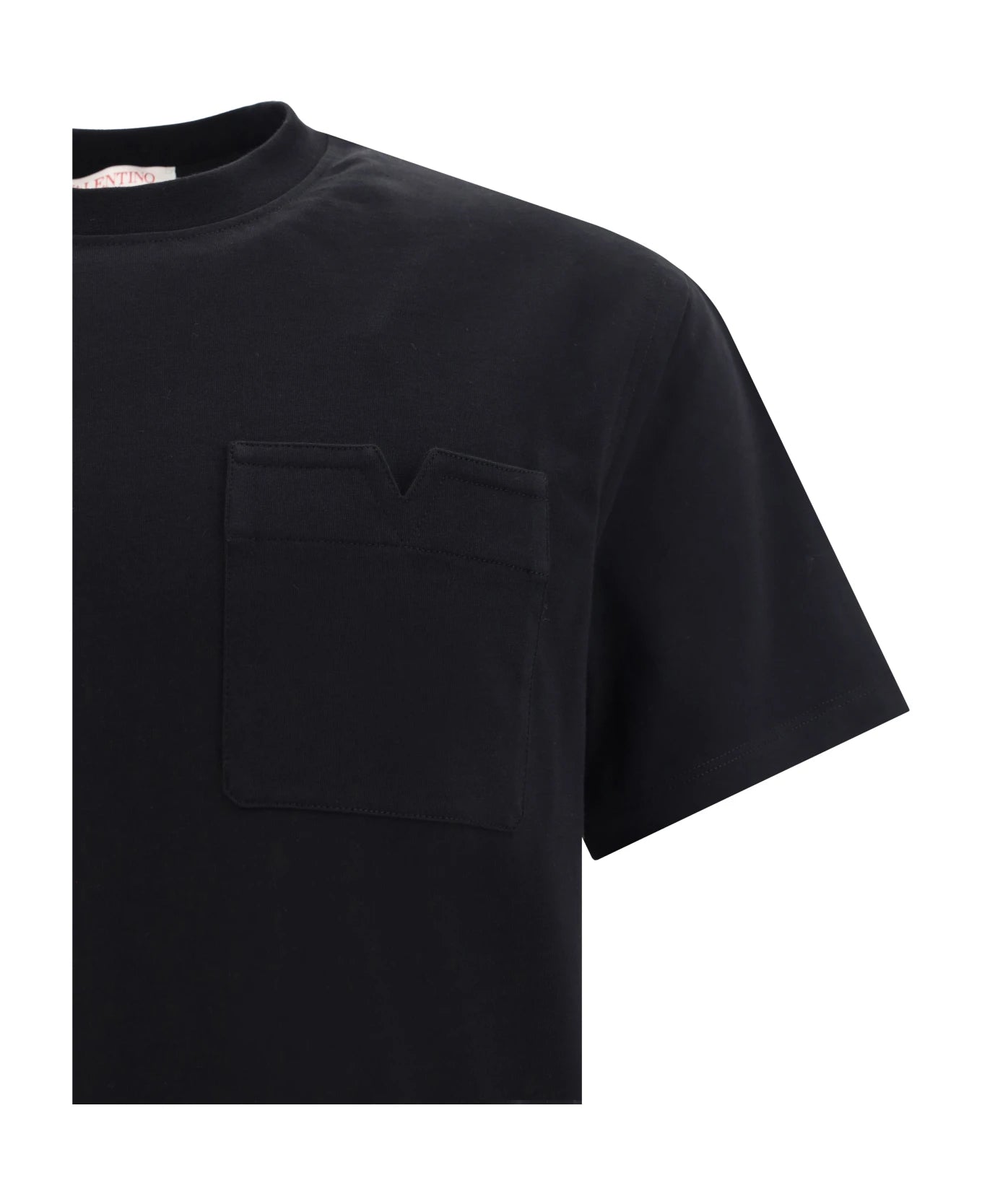 Pocket Cotton T-Shirt Black
