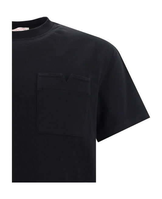 Pocket Cotton T-Shirt Black