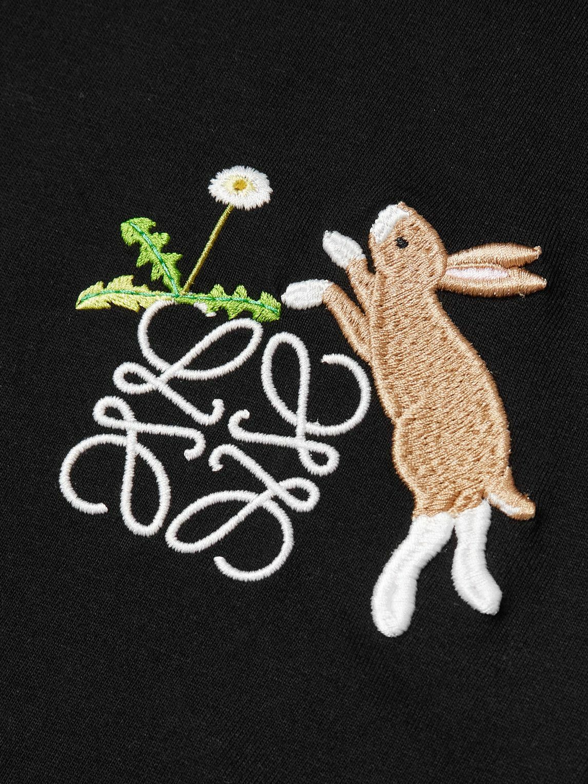 Suna Fujita Logo-Embroidered Cotton-Jersey T-Shirt